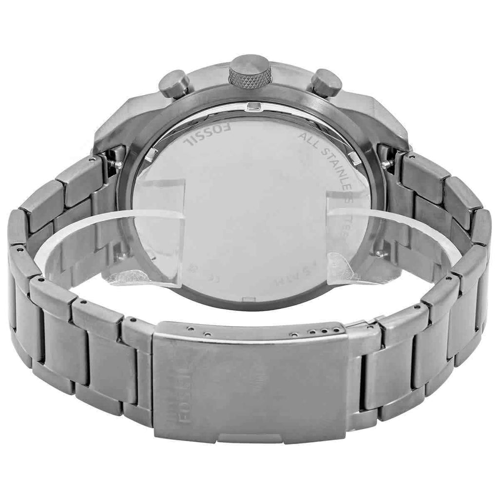Fossil Bronson Chronograph Blue Dial Grey Steel Strap Watch for Men - FS5711 Buy Now By Fossil