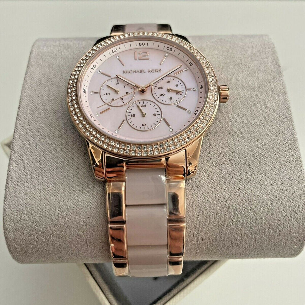 Michael Kors Tibby Multifunction Rose Gold Dial Rose Gold Steel Strap Watch For Women - MK6928 Buy Now By Michael Kors
