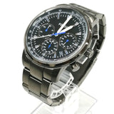 Fossil Goodwin Chrono Analog Black Dial Grey Steel Strap Watch for Men - FS5518 Buy Now By Fossil