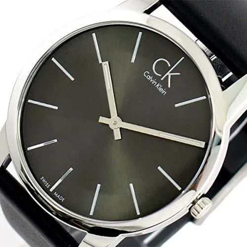 Calvin Klein City Black Dial Black Leather Strap Watch for Men - K2G21107 Buy Now By Calvin Klein