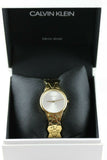 Calvin Klein Snake Silver Dial Yellow Gold Steel Strap Watch For Women - K6E23546 Buy Now By Calvin Klein