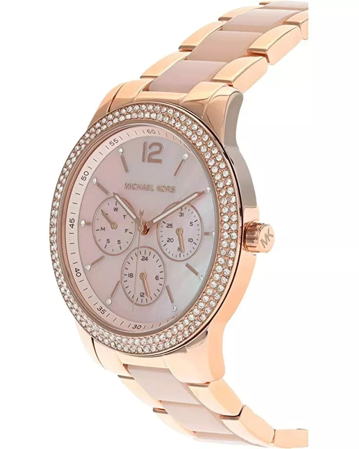 Michael Kors Tibby Multifunction Rose Gold Dial Rose Gold Steel Strap Watch For Women - MK6928 Buy Now By Michael Kors