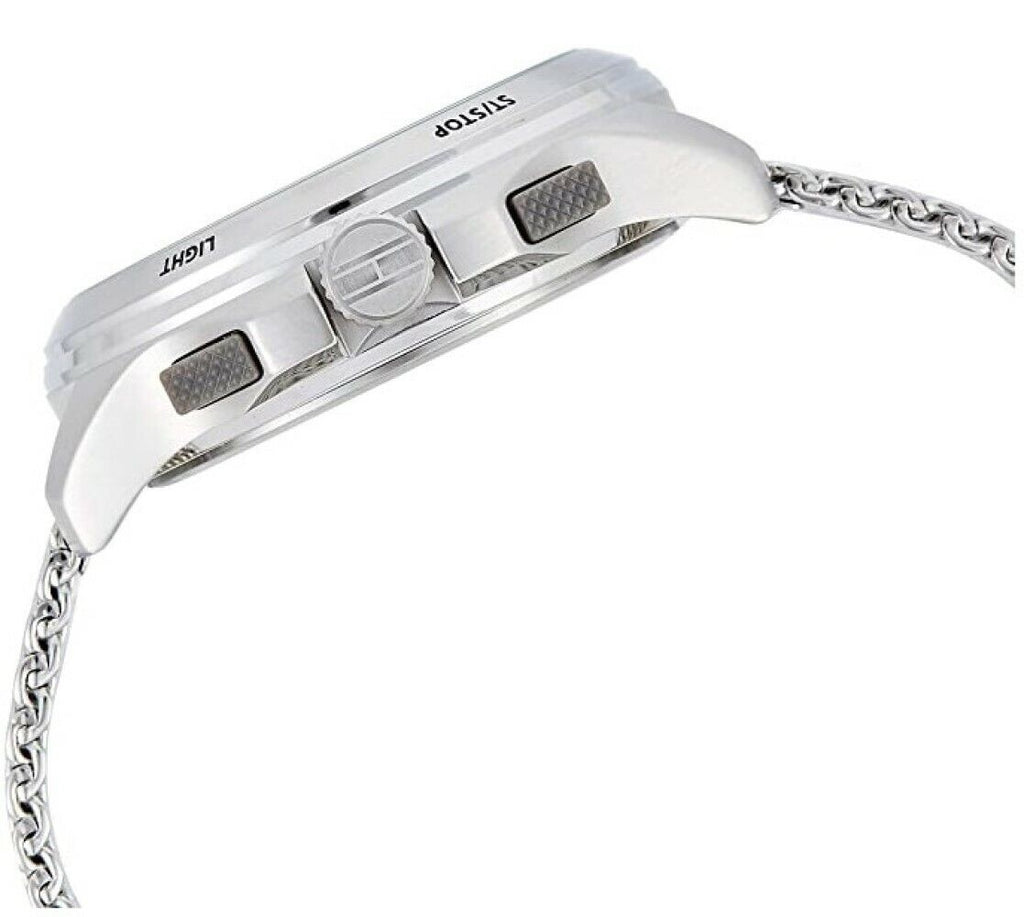 Tommy Hilfiger Digital Black Dial Silver Mesh Bracelet Watch For Men - 1791765 Buy Now By Tommy Hilfiger