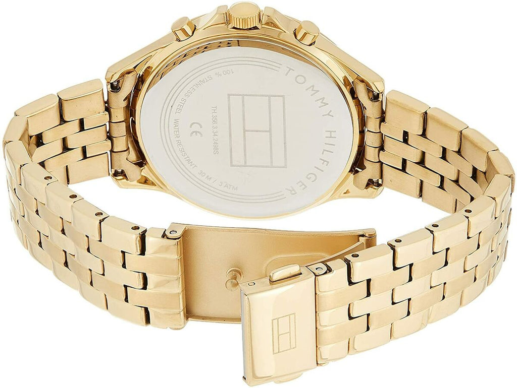 Tommy Hilfiger Ari Multifunction Diamonds Silver Dial Gold Steel Strap Watch for Women - 1781977 Buy Now By Tommy Hilfiger