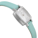 Tissot T Lady Lovely Square Silver Dial Light Green Leather Strap Watch for Women - T058.109.16.031.01 Buy Now By Tissot