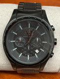 Armani Exchange Chronograph Black Dial Black Steel Strap Watch for Men - AX1058 Buy Now By Armani Exchange