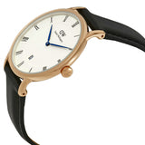 Daniel Wellington Classic Sheffield White Dial Black Leather Strap Watch For Men - DW00100084 Buy Now By Daniel Wellington