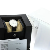 IWC Portofino Automatic White Dial Black Leather Strap Watch for Men - IW356501 Buy Now By IWC