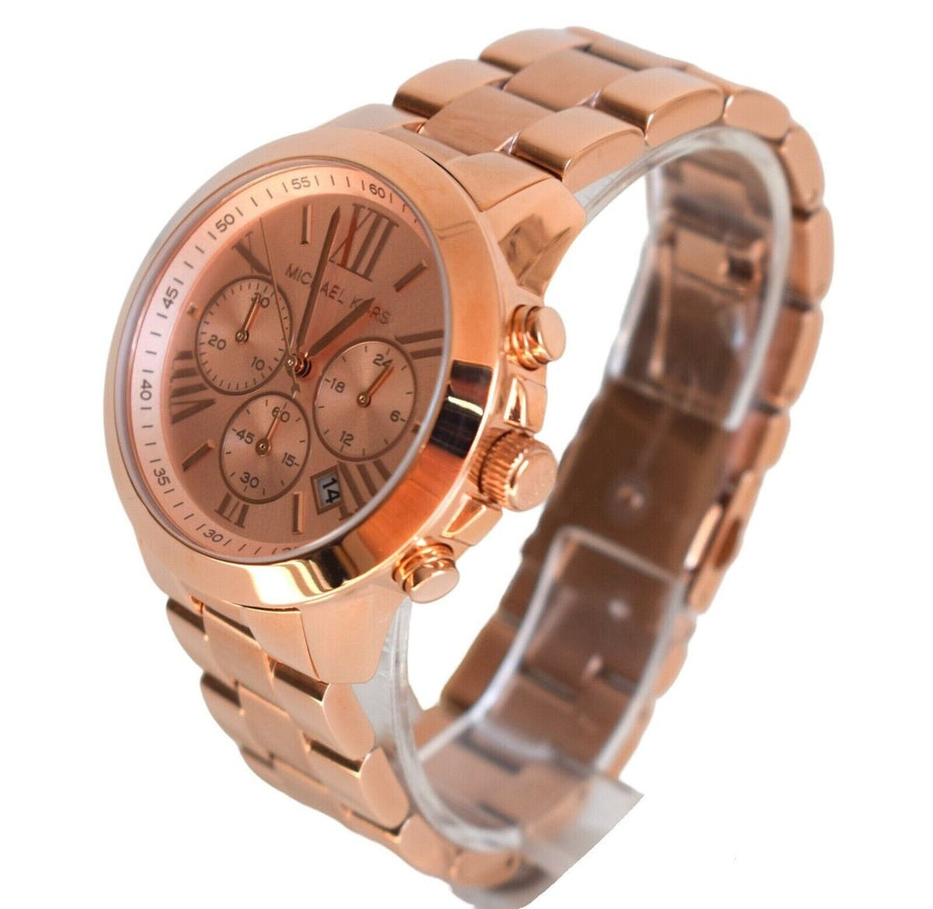 Michael Kors Runway Chronograph Rose Gold Dial Rose Gold Steel Strap Watch For Women - MK5778 Buy Now By Michael Kors