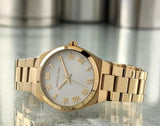 Michael Kors Lennox Three Hand Silver Dial Gold Steel Strap Watch For Women - MK7391 Buy Now By Michael Kors