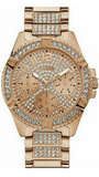 Guess Frontier Chronograph Crystals Rose Gold Dial Rose Gold Steel Strap Watch for Men - W0799G3 Buy Now By Guess