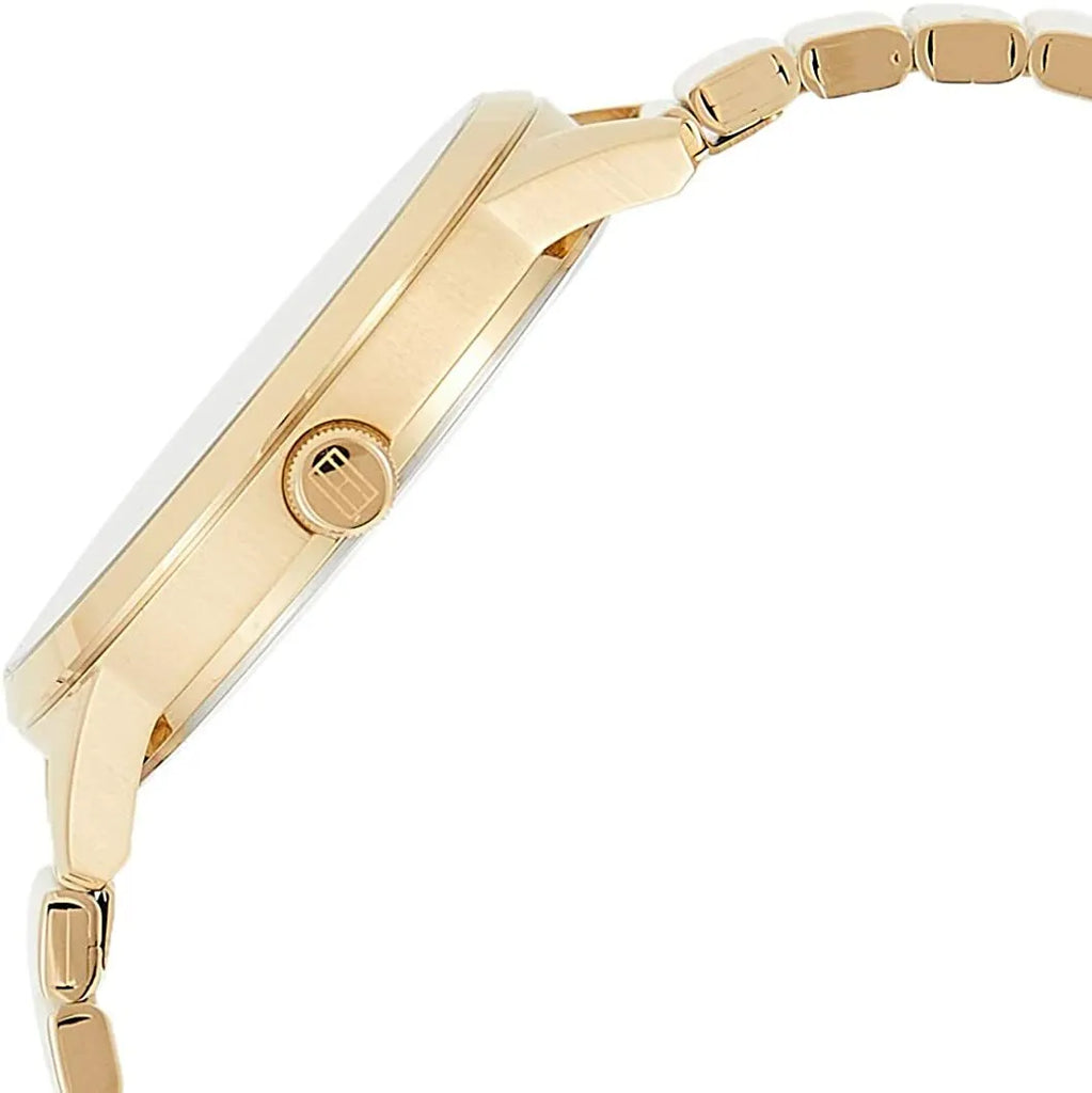 Tommy Hilfiger Brooke Black Dial Gold Steel Strap Watch for Women - 1782019 Buy Now By Tommy Hilfiger