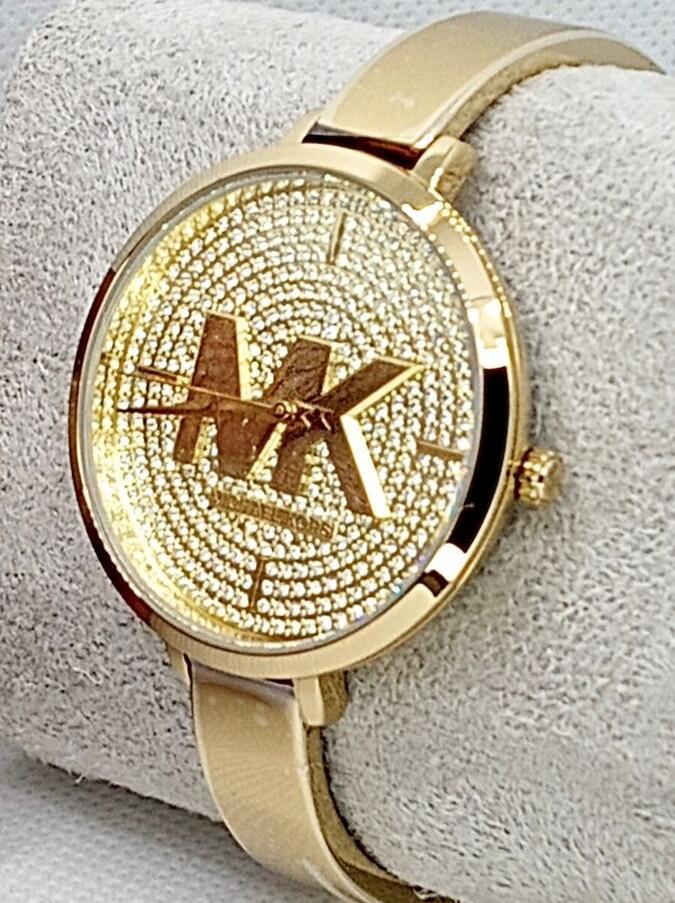 Michael Kors Parker Crystals Gold Dial Gold Steel Strap Watch For Women - MK4469 Buy Now By Michael Kors