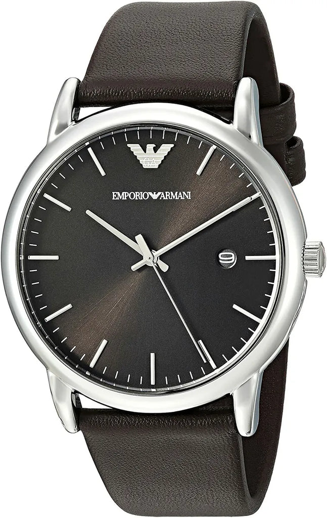 Emporio Armani Kappa Quartz Black Dial Brown Leather Strap Watch For Men - AR80008 Buy Now By Emporio Armani