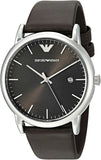 Emporio Armani Kappa Quartz Black Dial Brown Leather Strap Watch For Men - AR80008 Buy Now By Emporio Armani