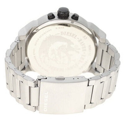 Diesel Mr. Daddy Chronograph Silver Dial Silver Steel Strap Watch For Men - DZ7421 Buy Now By Diesel