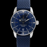 Breitling Superocean Heritage B20 Automatic 42 Blue Dial Blue Mesh Bracelet Watch for Men - AB2010161C1S1 Buy Now By Breitling