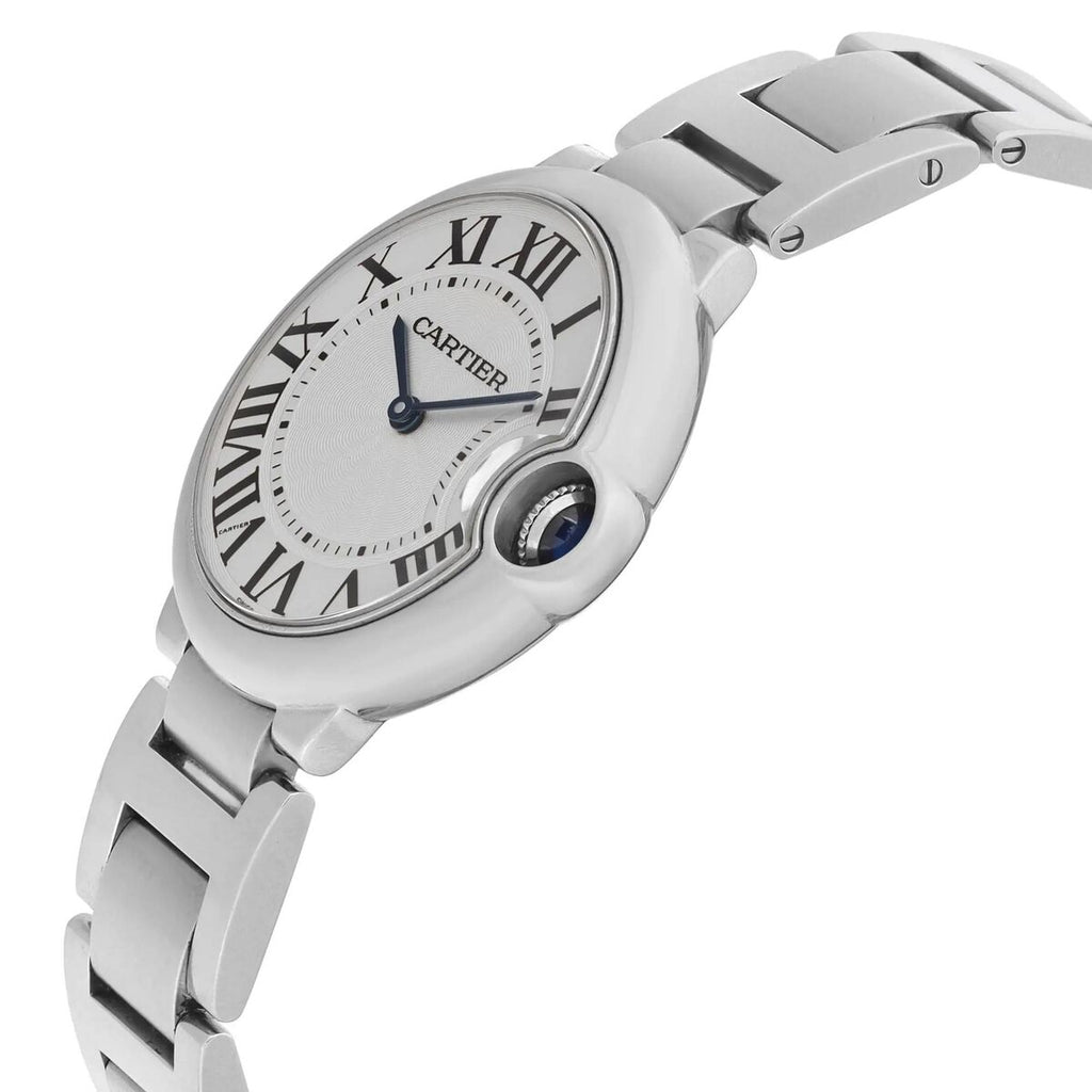 Cartier Ballon Bleu De Cartier Silver Dial Silver Steel Strap Watch for Women - W69011Z4 Buy Now By Cartier