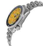 Seiko 5 Sport SKX GMT US Special Creation Automatic Yellow Dial Silver Steel Strap Watch for Men - SSK017K1 Buy Now By Seiko