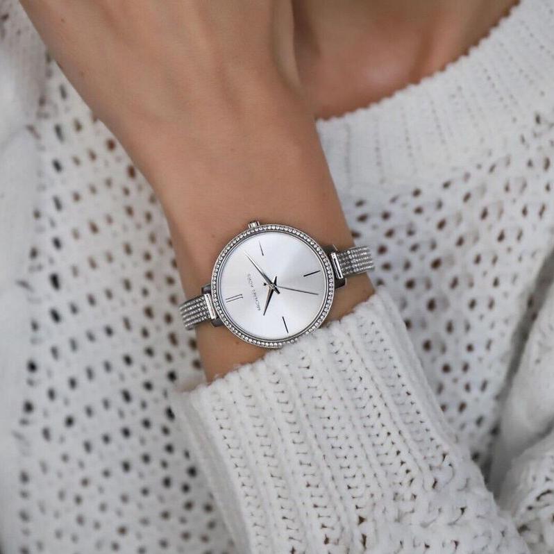 Michael Kors Jaryn Quartz Silver Dial Silver Steel Strap Watch For Women - MK3783 Buy Now By Michael Kors