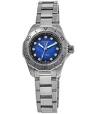 Tag Heuer Aquaracer Professional 200 Automatic Diamond Blue Dial Silver Steel Strap Watch for Women - WBP2411.BA0622 Buy Now By Tag Heuer