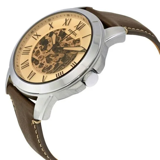 Fossil Grant Chronograph Cream Dial Brown Leather Strap Watch for Men - ME3122 Buy Now By Fossil