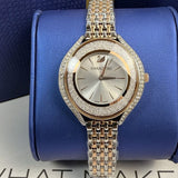 Swarovski Crystalline Aura White Dial Two Tone Mesh Strap Watch for Women - 5644075 Buy Now By Swarovski