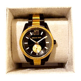 Michael Kors Lexington Quartz Black Dial Two Tone Steel Strap Watch For Men - MK8948 Buy Now By Michael Kors