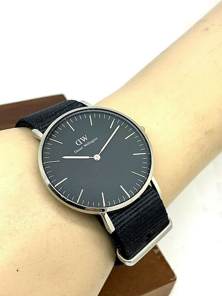 Daniel Wellington Classic Cornwall Quartz Black Dial Black Nylon Strap Watch For Women - DW00100151 Buy Now By Daniel Wellington