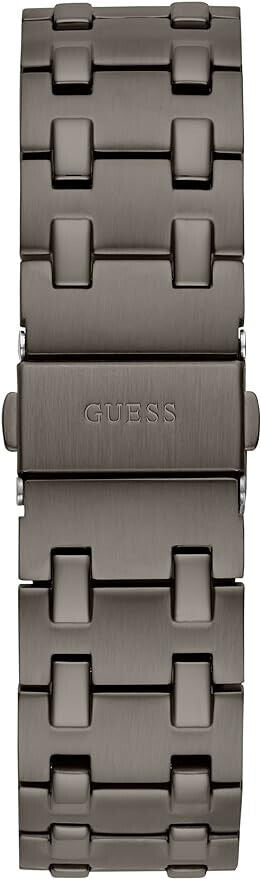 Guess Asset Quartz Red Dial Black Steel Strap Watch For Men - GW0575G5 Buy Now By Guess