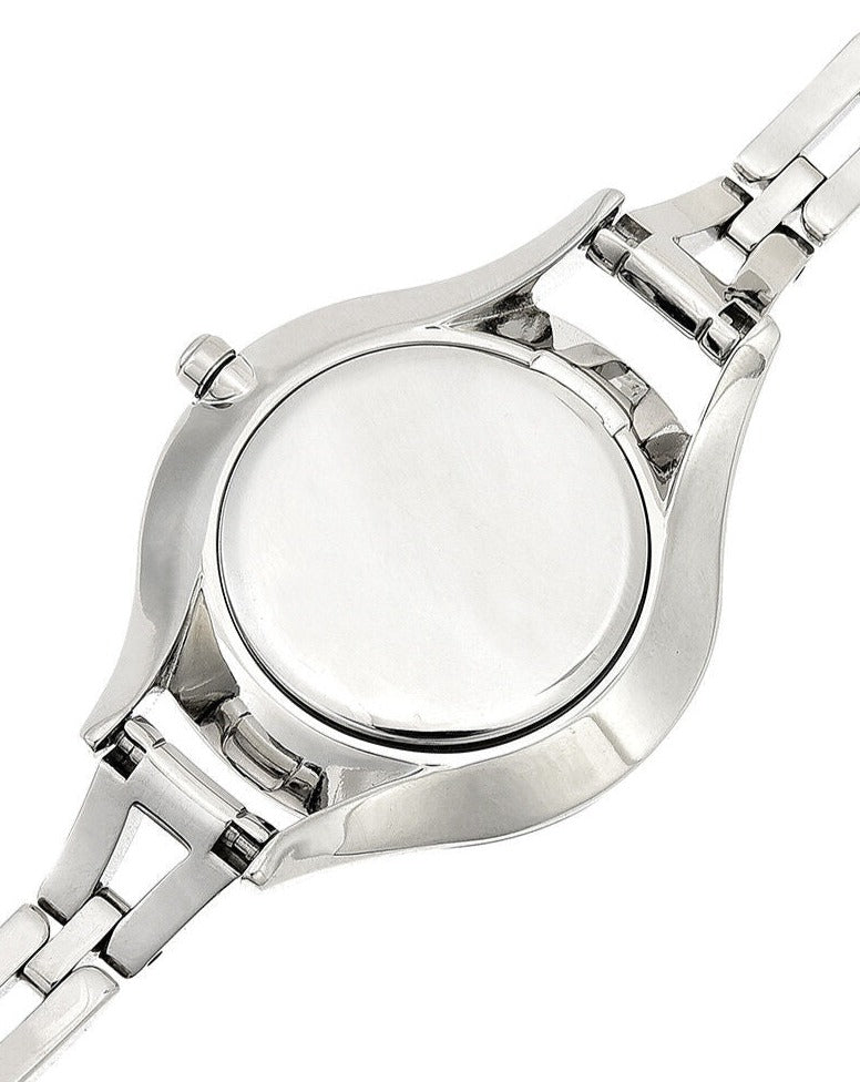 Emporio Armani Aurora Mother Of Pearl Purple Dial Silver Steel Strap Watch For Women - AR11122 Buy Now By Emporio Armani