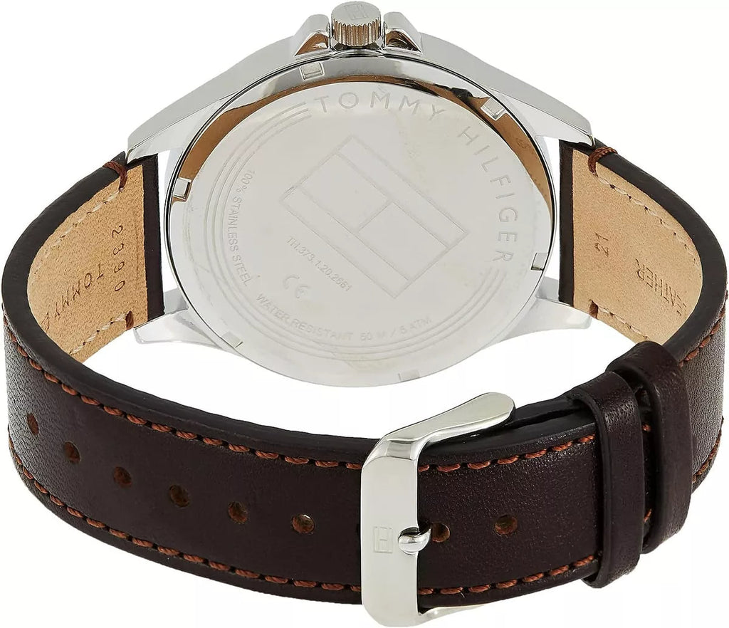 Tommy Hilfiger Shawn Multifunction Grey Dial Brown Leather Strap Watch for Men - 1791615 Buy Now By Tommy Hilfiger