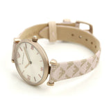 Emporio Armani Analog Grey Dial Pink Leather Strap Watch For Women - AR11126 Buy Now By Emporio Armani