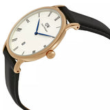 Daniel Wellington Classic Sheffield White Dial Black Leather Strap Watch For Men - DW00100084 Buy Now By Daniel Wellington