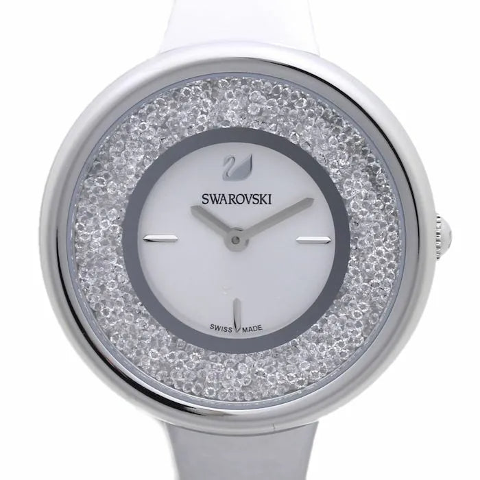 Swarovski Crystalline Pure Silver Dial Silver Steel Strap Watch for Women - 5269256 Buy Now By Swarovski