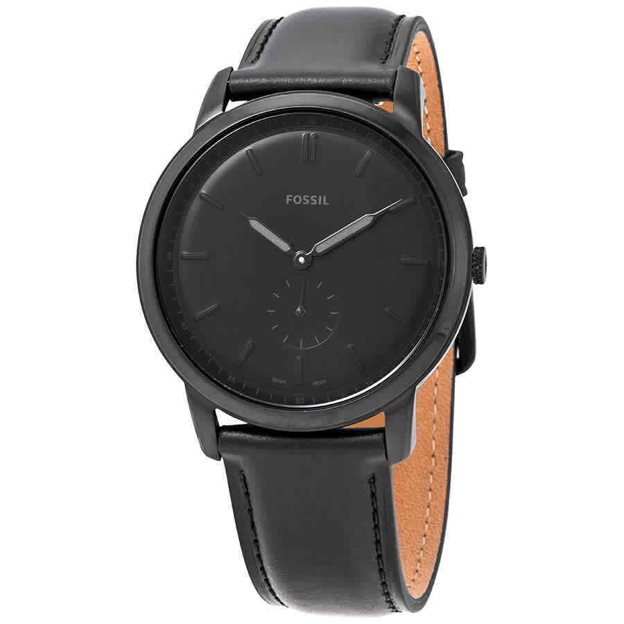 Fossil Neutra Chronograph Black Dial Black Leather Strap Watch for Men - FS5503 Buy Now By Fossil