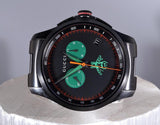 Gucci G Timeless Quartz Black Dial Black Steel Strap Watch for Men - YA126270 Buy Now By Gucci
