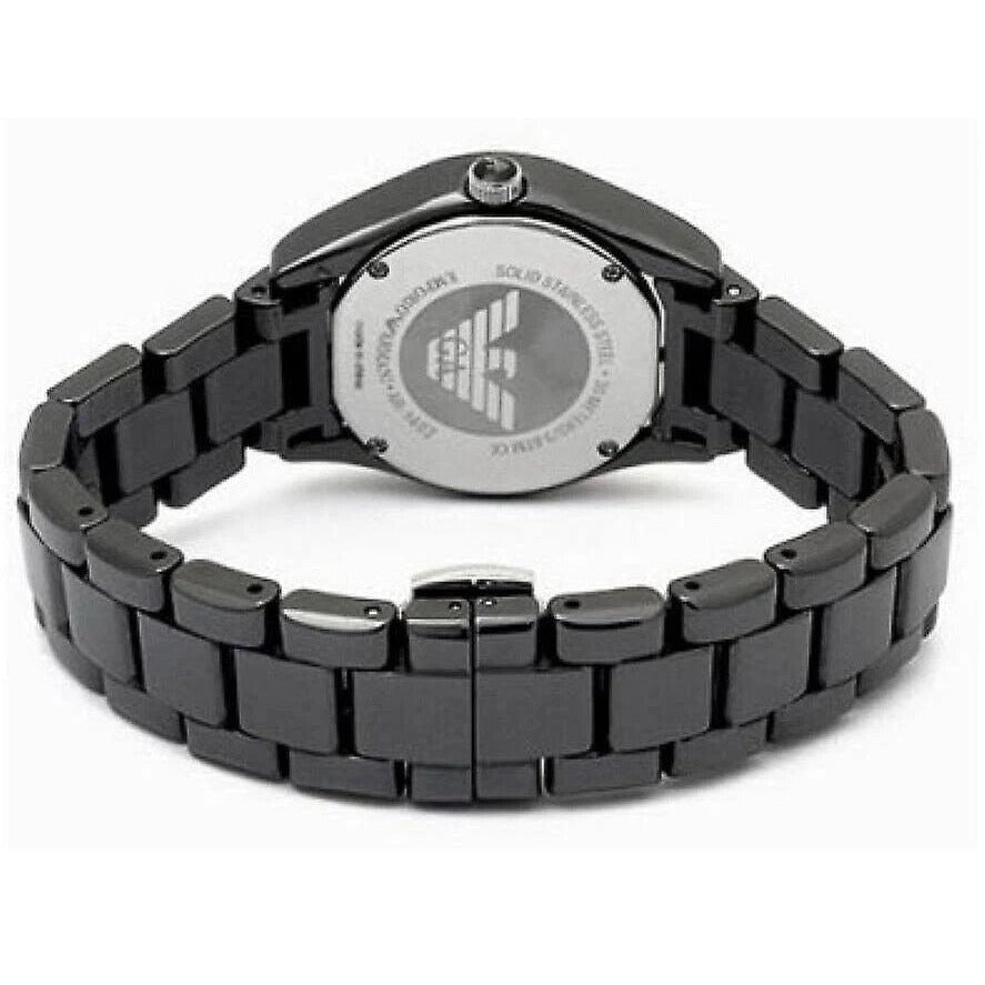Emporio Armani Ceramica Quartz Black Dial Black Steel Strap Watch For Women - AR1402 Buy Now By Emporio Armani