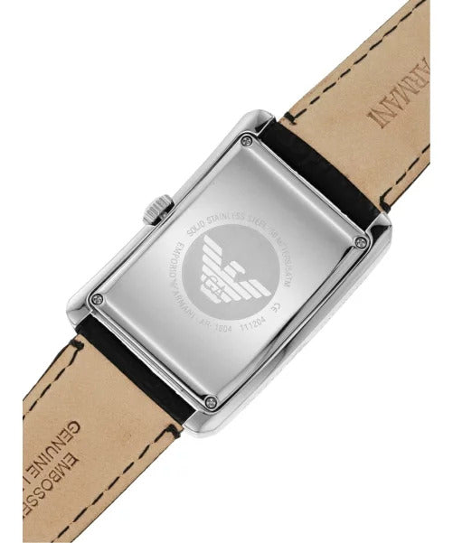 Emporio Armani Classic Analog Black Dial Black Leather Strap Strap Watch For Men - AR1604 Buy Now By Emporio Armani