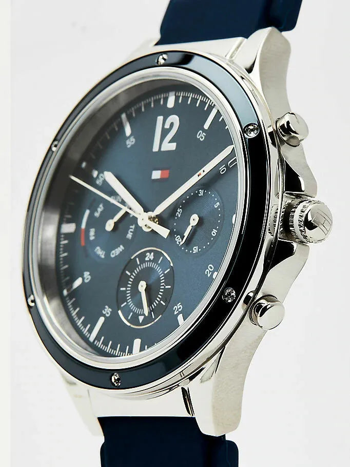 Tommy Hilfiger Eve Chronograph Quartz Blue Dial Blue Rubber Strap Watch For Women - 1782281 Buy Now By Tommy Hilfiger