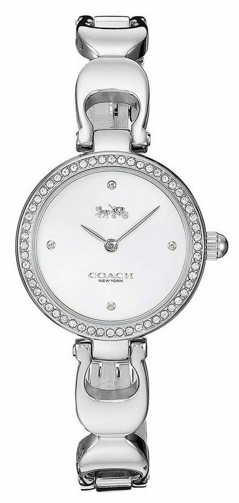 Coach Park Crystals Silver Dial Silver Steel Strap Watch for Women - 14503170 Buy Now By Coach