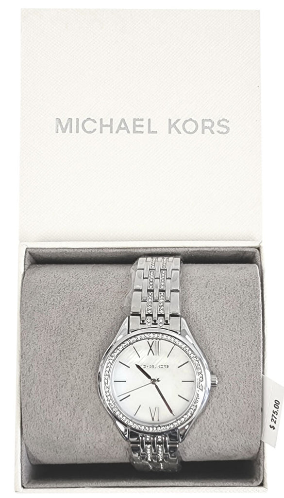 Michael Kors Mindy White Dial Silver Steel Strap Watch For Women - MK7075 Buy Now By Michael Kors