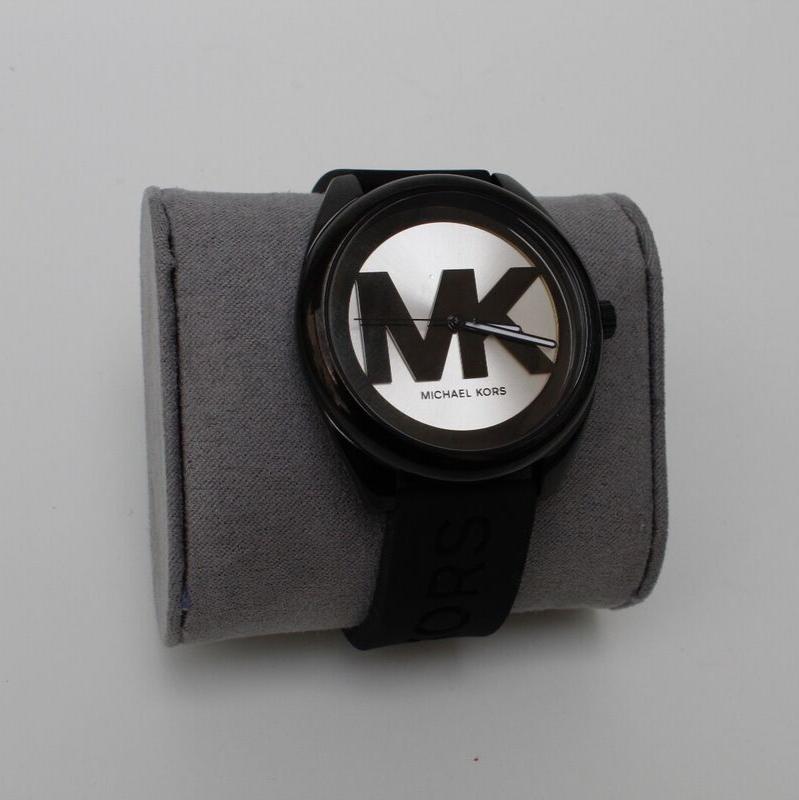 Michael Kors Janelle Quartz Silver Dial Black Rubber Strap Watch For Women - MK7138 Buy Now By Michael Kors