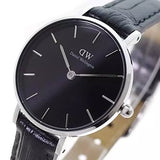 Daniel Wellington Classic Petite Reading Black Dial Black Leather Strap Watch For Women - DW00100235 Buy Now By Daniel Wellington