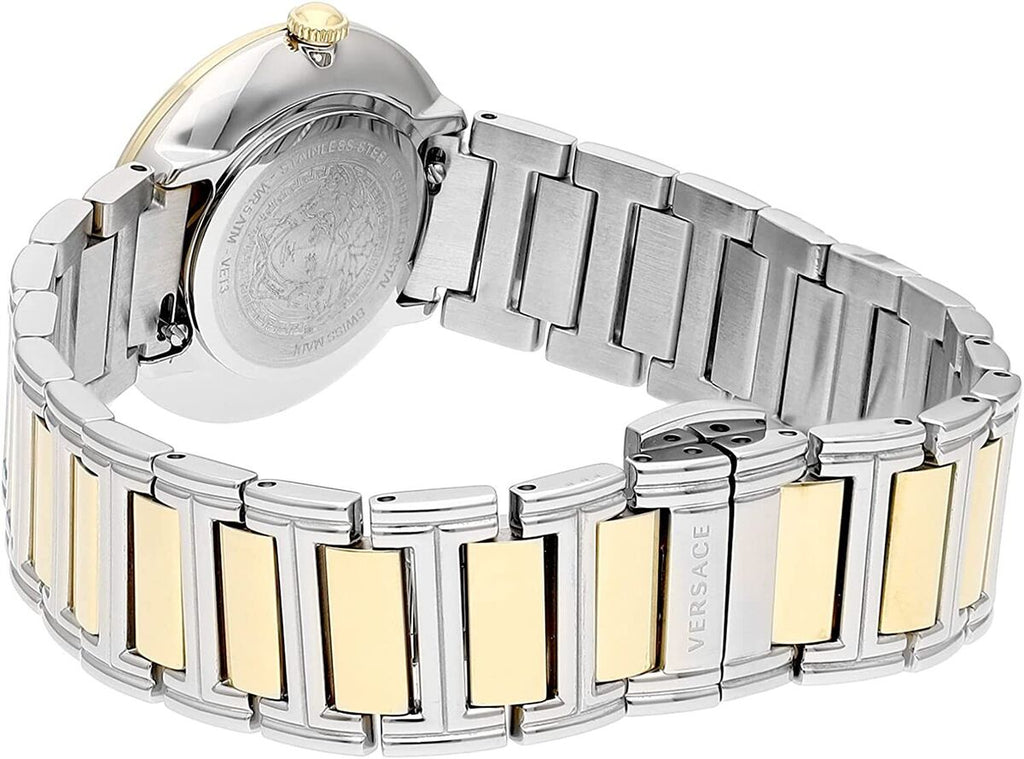 Versace Virtus Quartz Green Dial Two Tone Steel Strap Watch For Women - VET300821 Buy Now By Versace