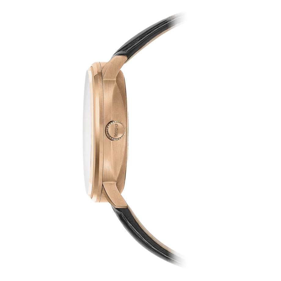 Mido Commander Automatic Black Dial Black Leather Strap Watch For Men - M021.407.36.411.00 Buy Now By Mido