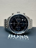 Hugo Boss Gregor Chronograph Black Dial Silver Steel Strap Watch For Men - 1514082 Buy Now By Hugo Boss
