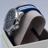 Michael Kors Brecken Chronograph Blue Dial Two Tone PVC Strap Watch For Men - MK8950 Buy Now By Michael Kors