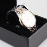 Emporio Armani Lambda Analog Silver Dial Two Tone Steel Strap Watch For Men - AR11044 Buy Now By Emporio Armani