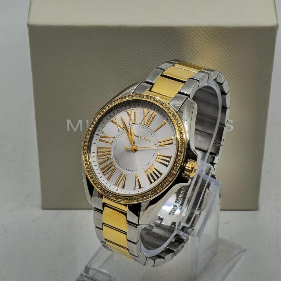 Michael Kors Kacie Three Hand Silver Dial Two Tone Steel Strap Watch for Women - MK6931 Buy Now By Michael Kors